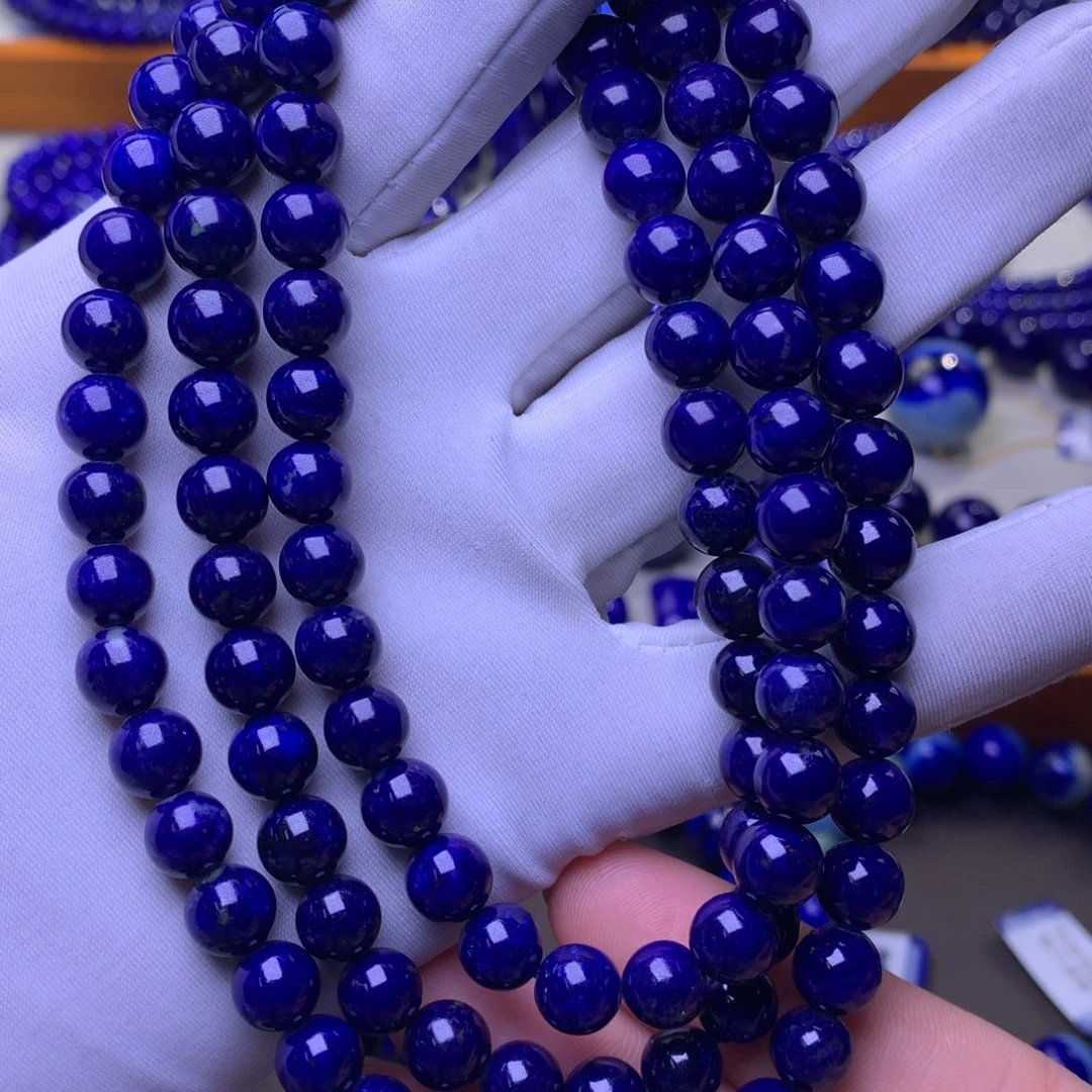 青金石未镶嵌手串7.8mm