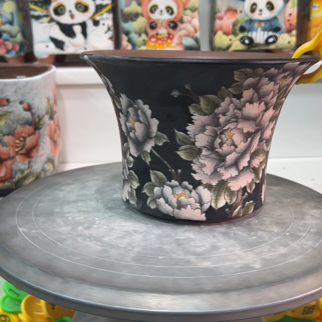 天工造物手绘花盆32