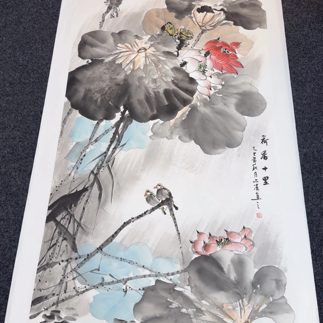 国画纯手绘花鸟山水作品