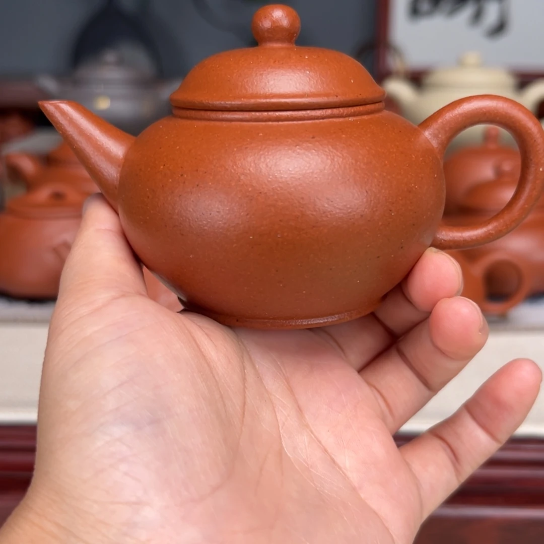 茶壶紫砂宝山红泥160