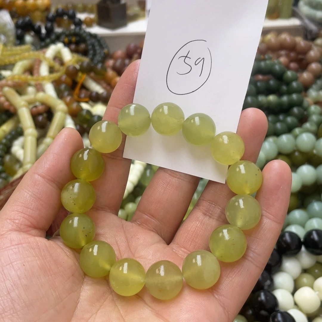 蛇纹石玉手链未镶嵌