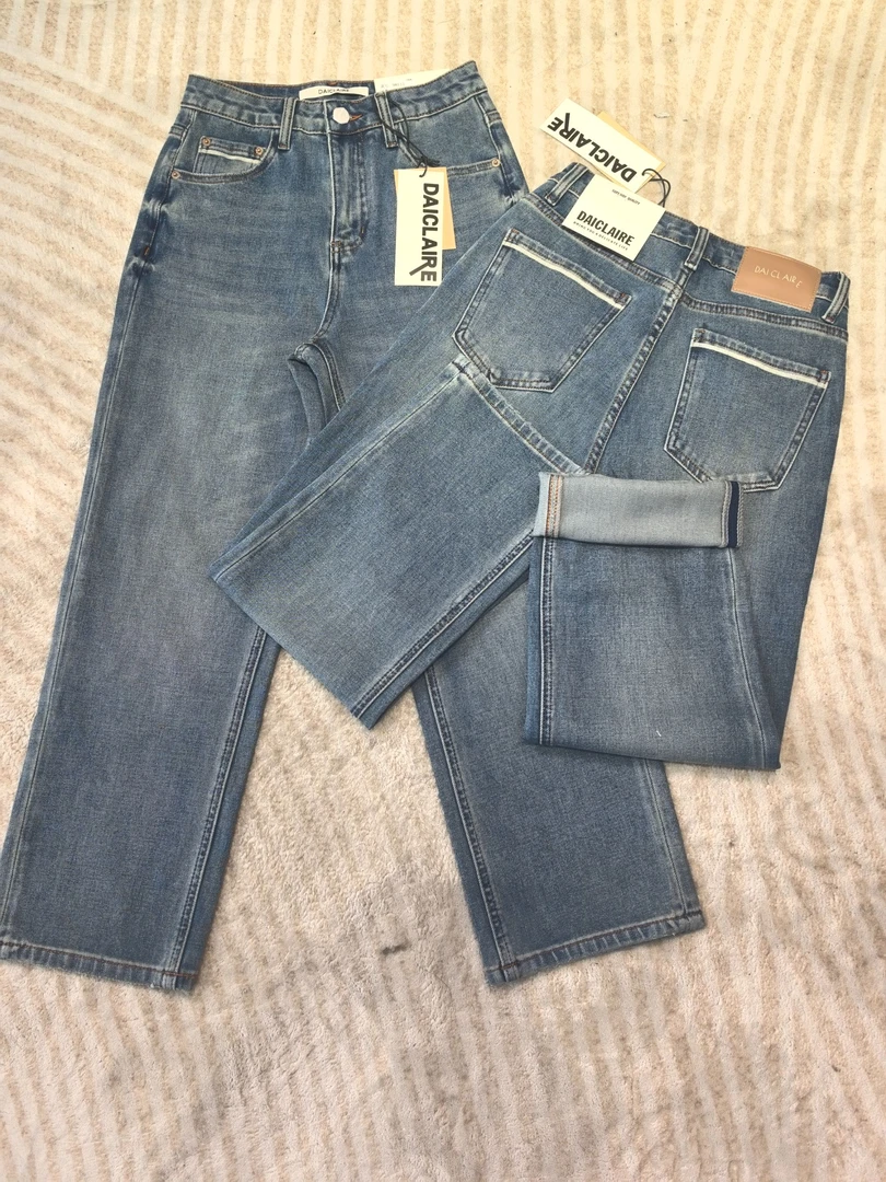 SU【133】代98 MWMA 愫心 超爆裤王咖标四面弹九分直筒牛仔裤~