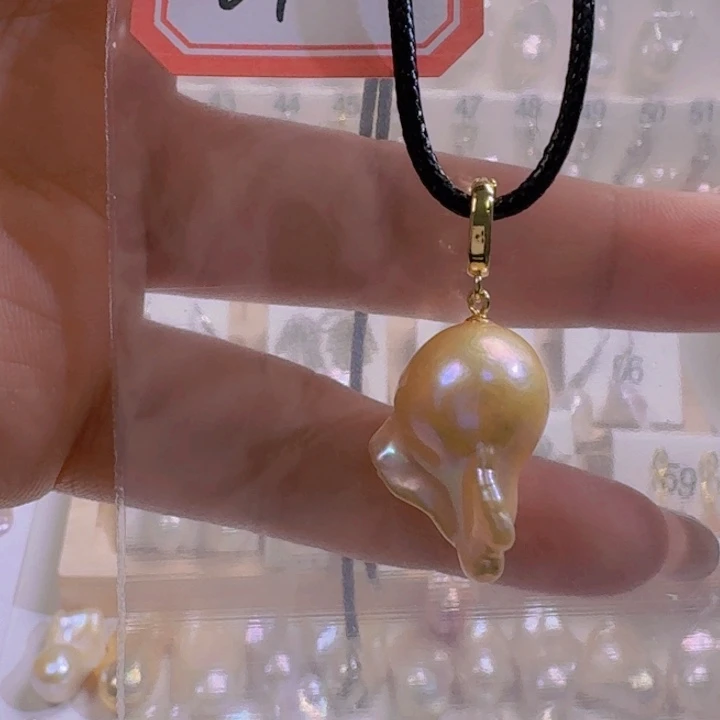 银S925镶嵌颈饰淡水珍珠