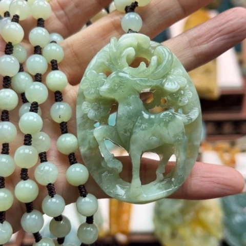 岫玉挂件未镶嵌挂件