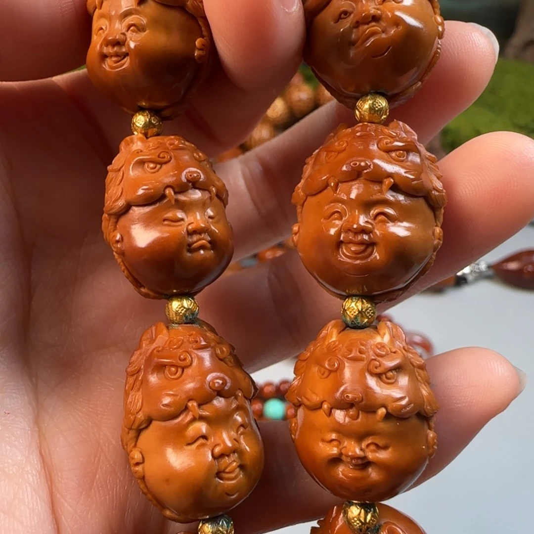 橄榄核手串/手链虎娃