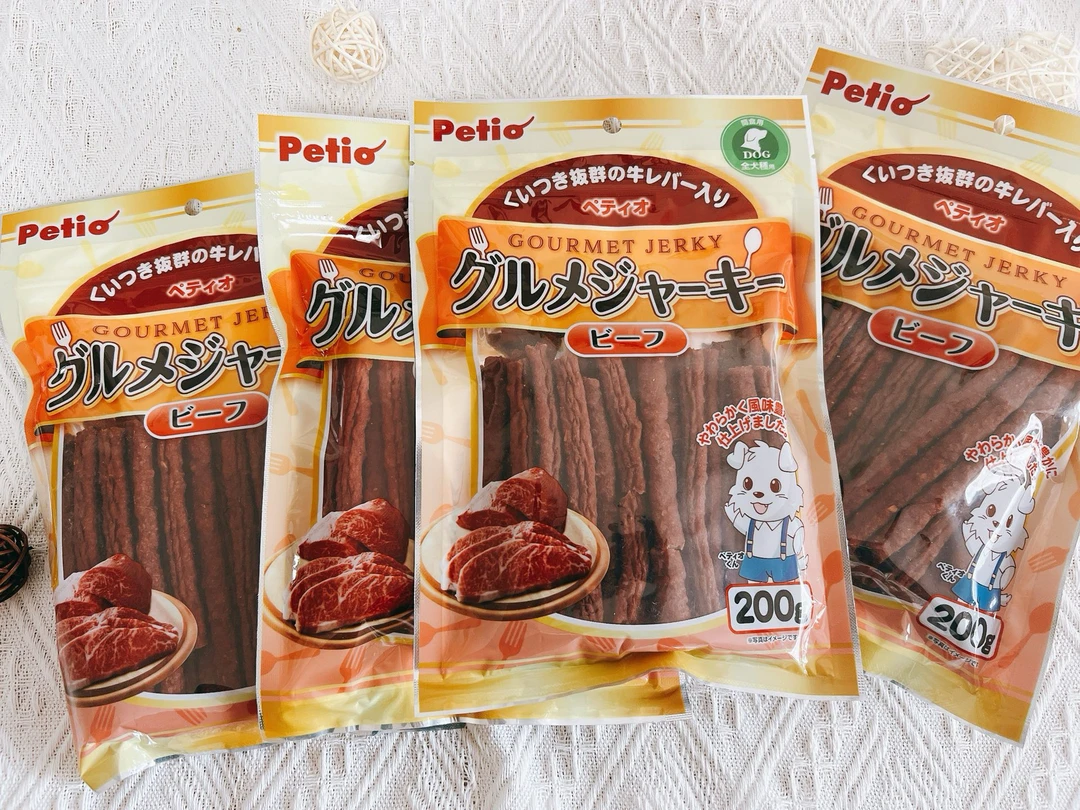 派地奥宠物狗狗零食牛肉条磨牙肉干营养美味训犬奖励200g