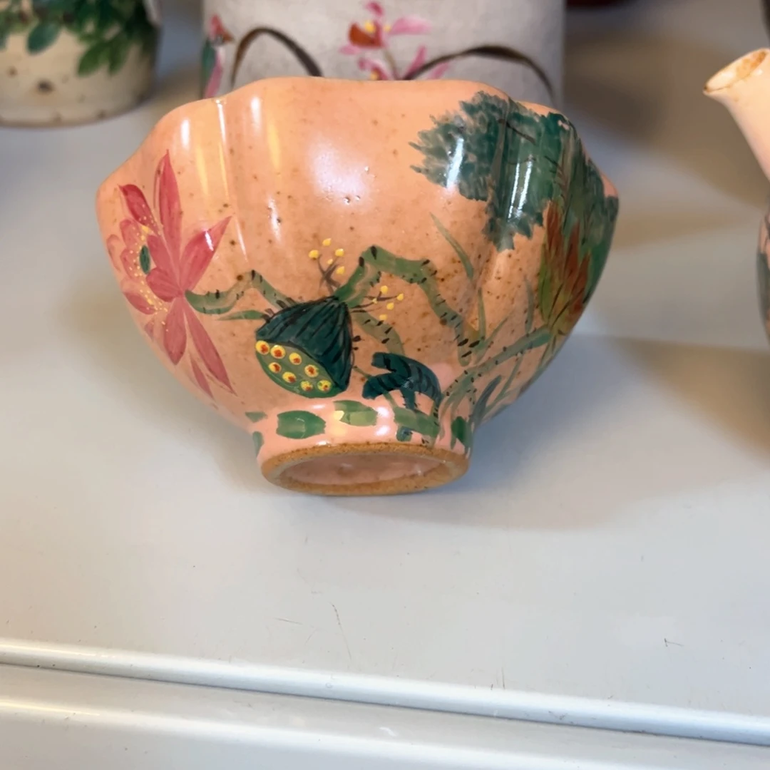 杯景德镇柴烧手绘杯