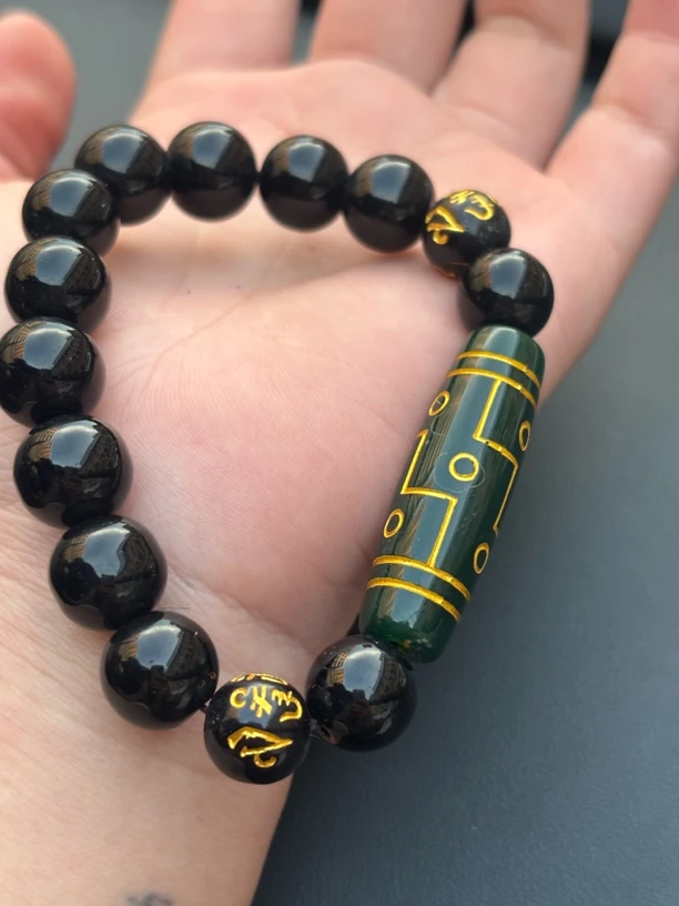 六字真言古珠卡12珠串男女同款百搭手串手链