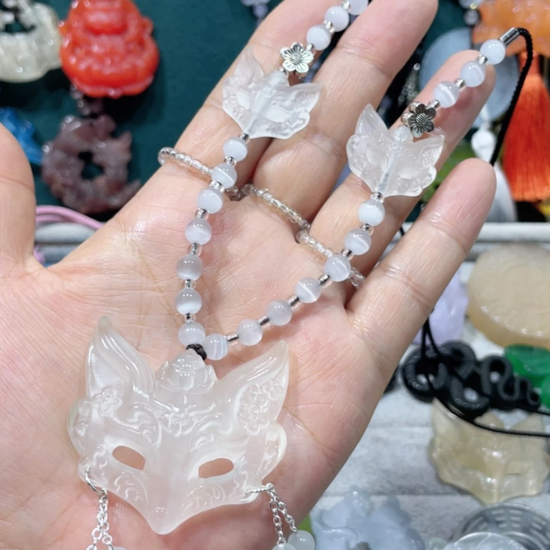 【闪购商品】未镶嵌岫玉颈饰12项链猫眼