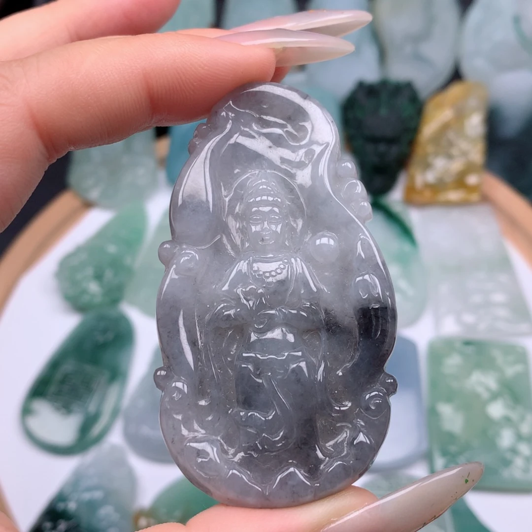 【闪购商品】翡翠颈饰未镶嵌观音