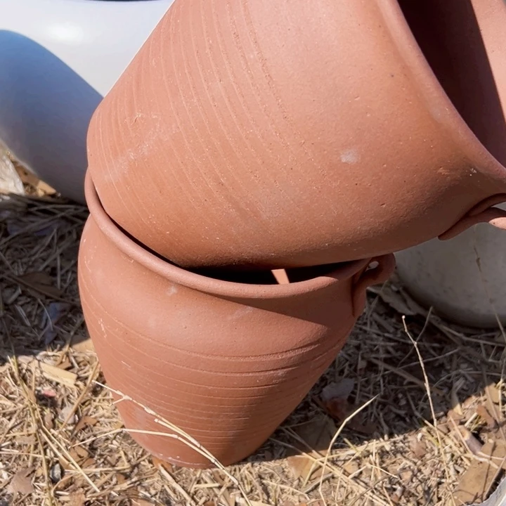 紫砂花盆高度21口20