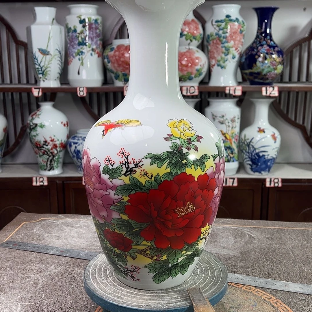 陶摆件景德镇陶瓷棒春风