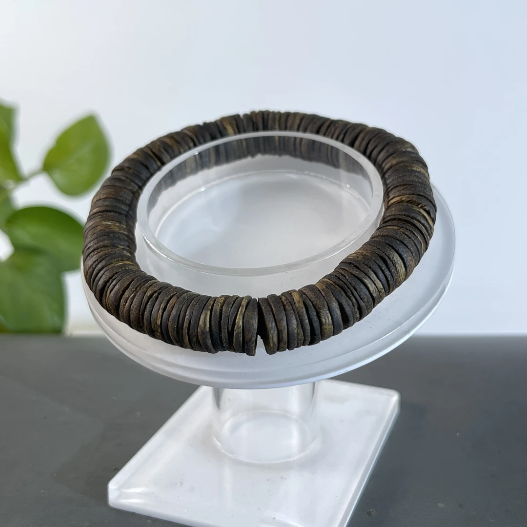 ZYCX-5372 海南棋楠片片珠单圈11.7g 约：10*1mm*130颗