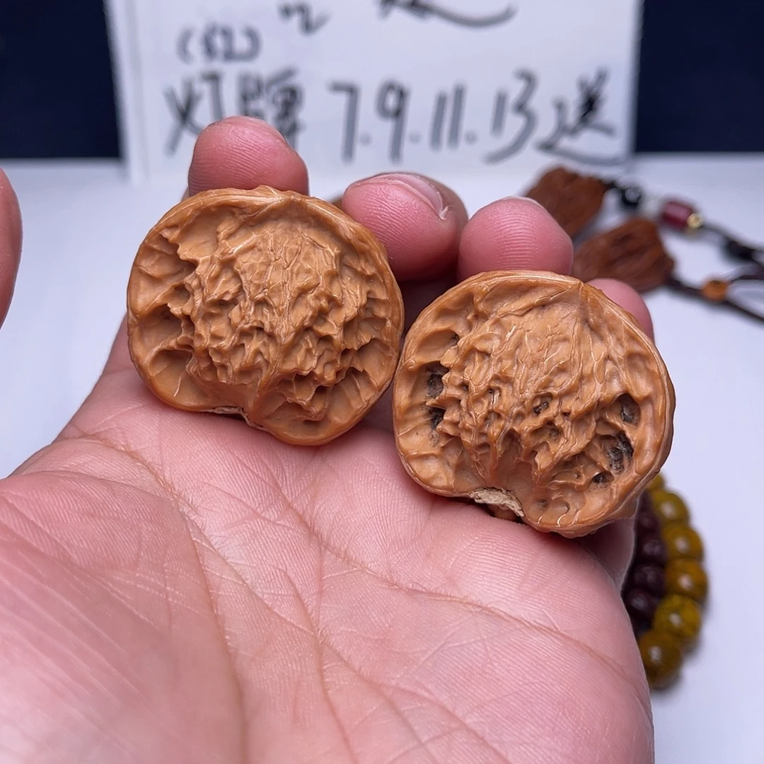 把件文玩核桃35盘山盆