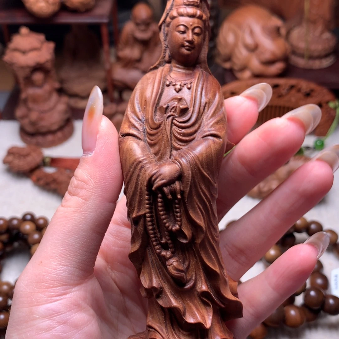 檀香木其他老山檀香观音微瑕