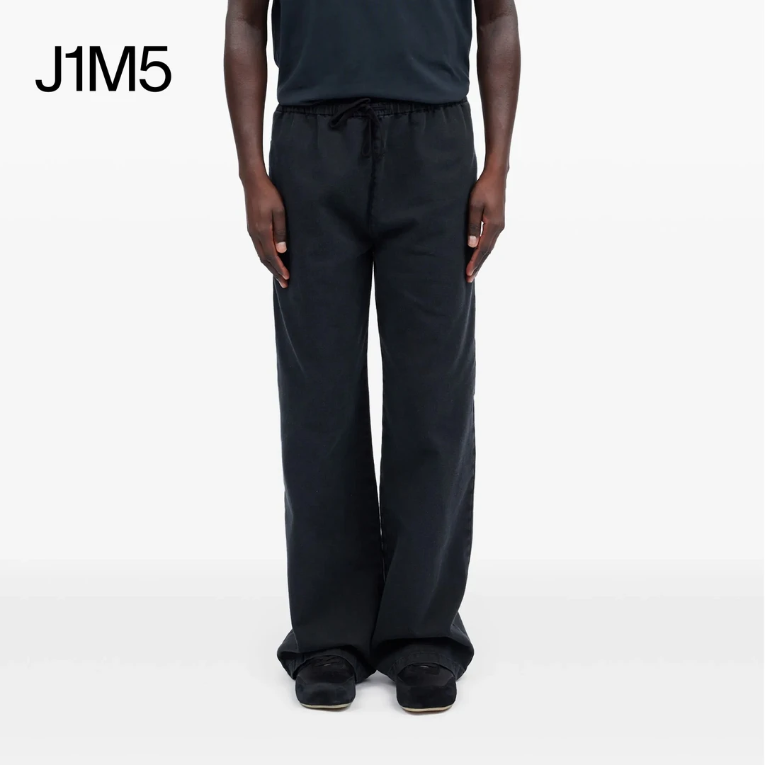 J1M5买手店 MM6 25春夏 松紧腰设计牛仔长裤夏季运动休闲裤宽松