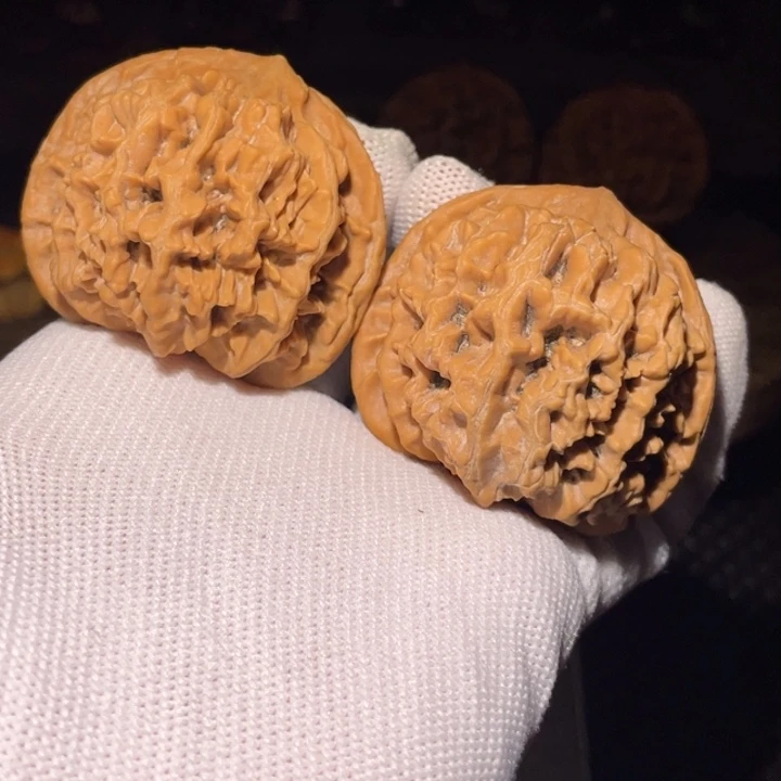 凤***儿把件文玩核桃秦岭帝王官帽45