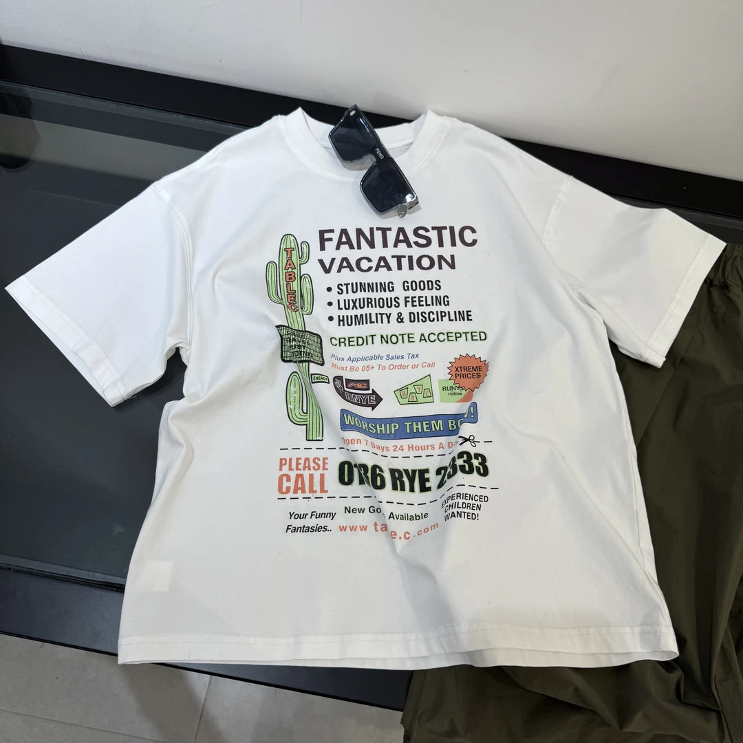 TB-8815  吸汗字母印花上衣中大男童夏季纯色极简风男童T恤