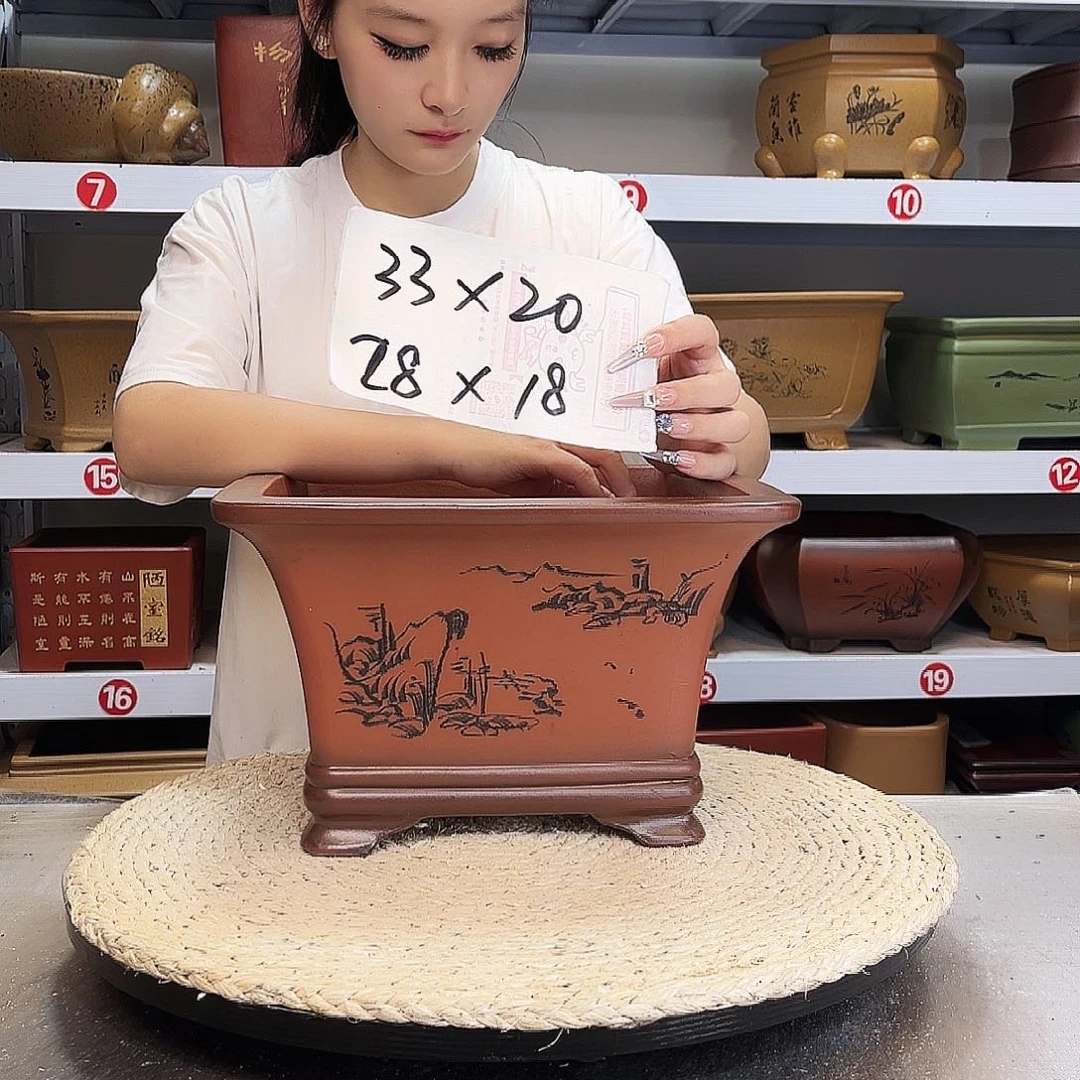 紫砂花盆紫砂花盆