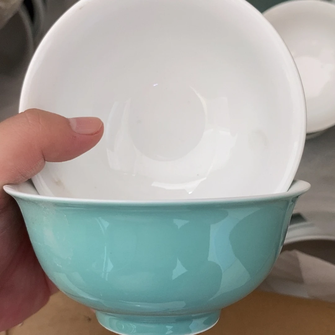 碗4寸青花玲珑瓷碗