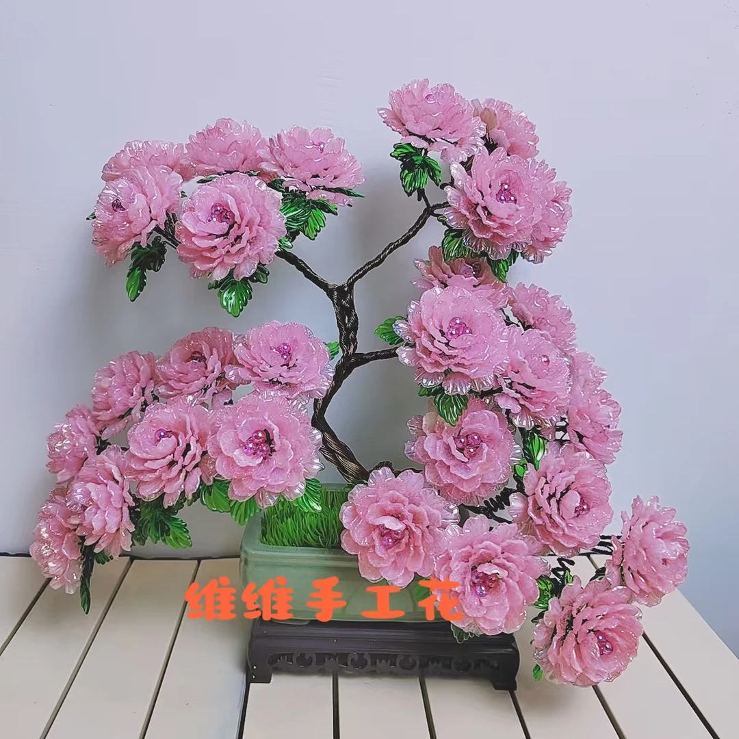 【5层】枫叶马贝渐变盆景升级版牡丹花手工DIY材料包维维推荐