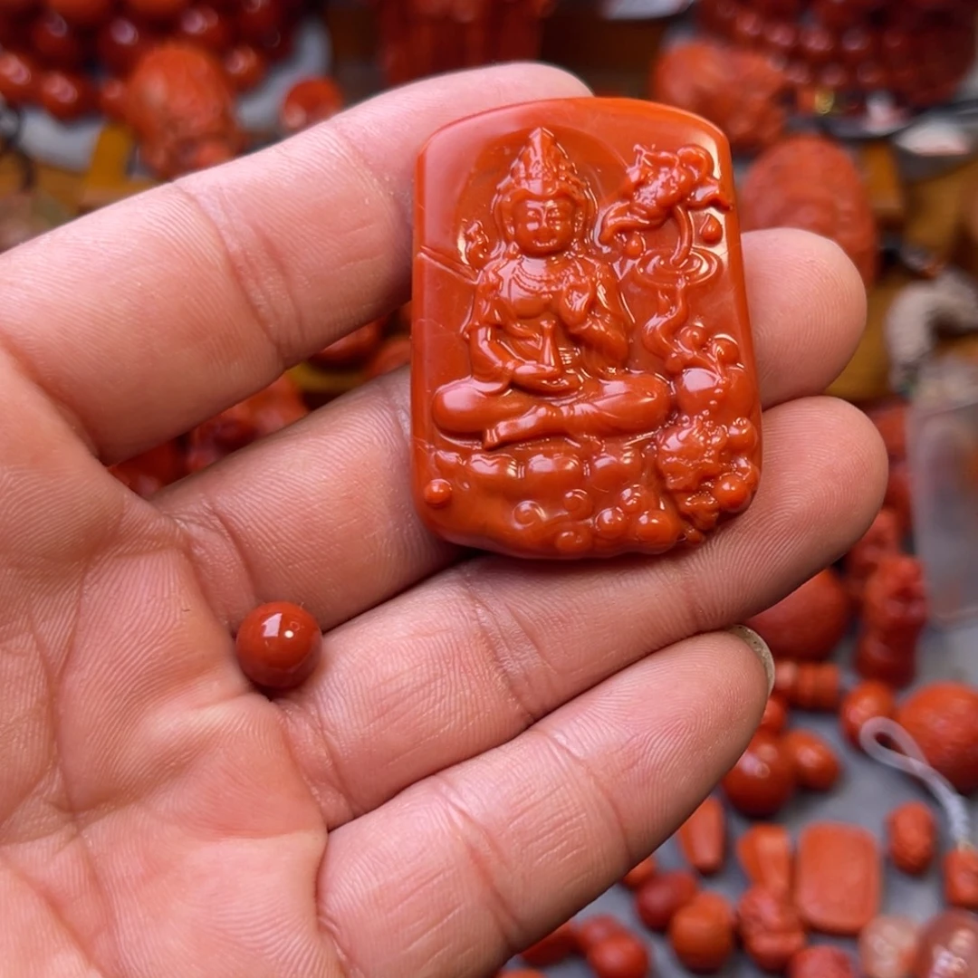 南红玛瑙未镶嵌川料精工观音