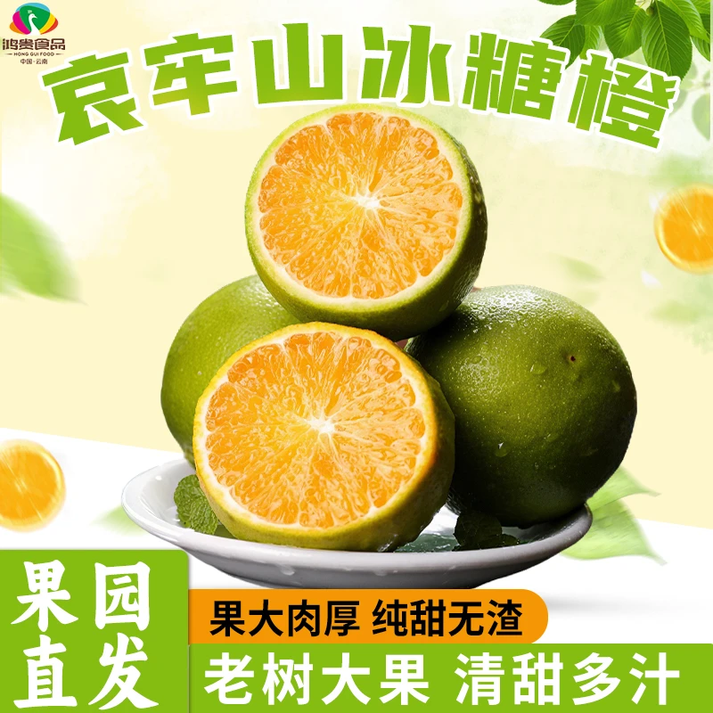 哀牢山冰糖橙云南特产正宗当季水果产地直销新鲜现摘橙子橘子