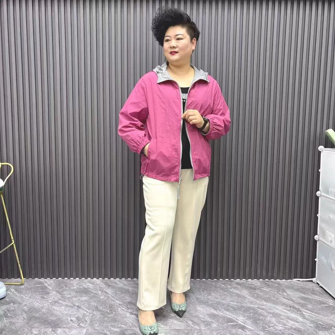 肥大码加大加肥夏季双面穿防晒衣509款