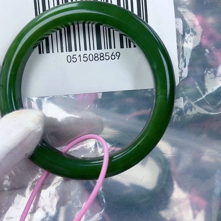 和田玉（碧玉）手镯未镶嵌59包容