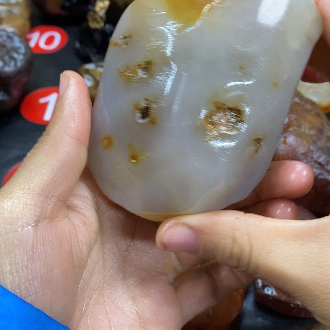 玛瑙/玉髓未镶嵌手把件