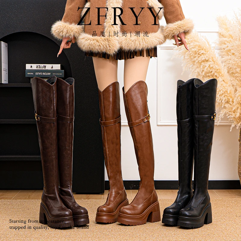 小个子10公分V口过膝靴/增高显瘦时尚百搭长筒靴弹力靴女靴1983-V