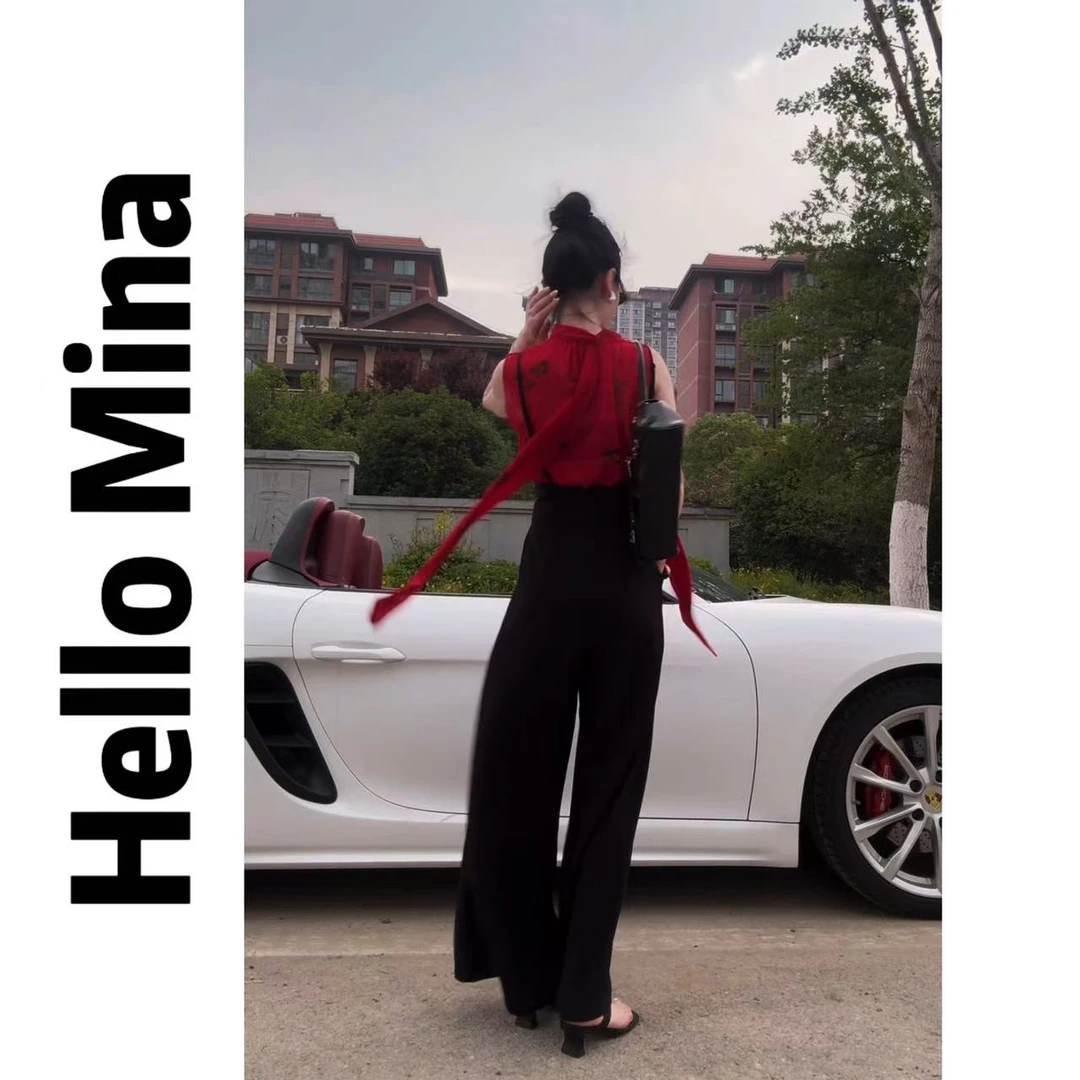 25139东大门高级感休闲背带裤