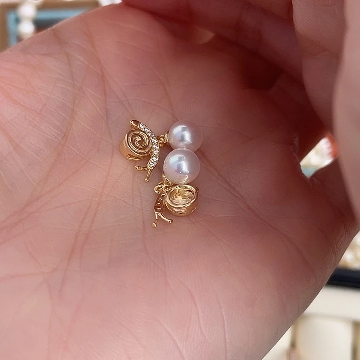 银S925镶嵌海水珍珠吊坠(不含链)