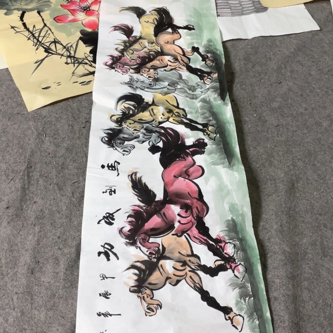 国画国画作品画心一张