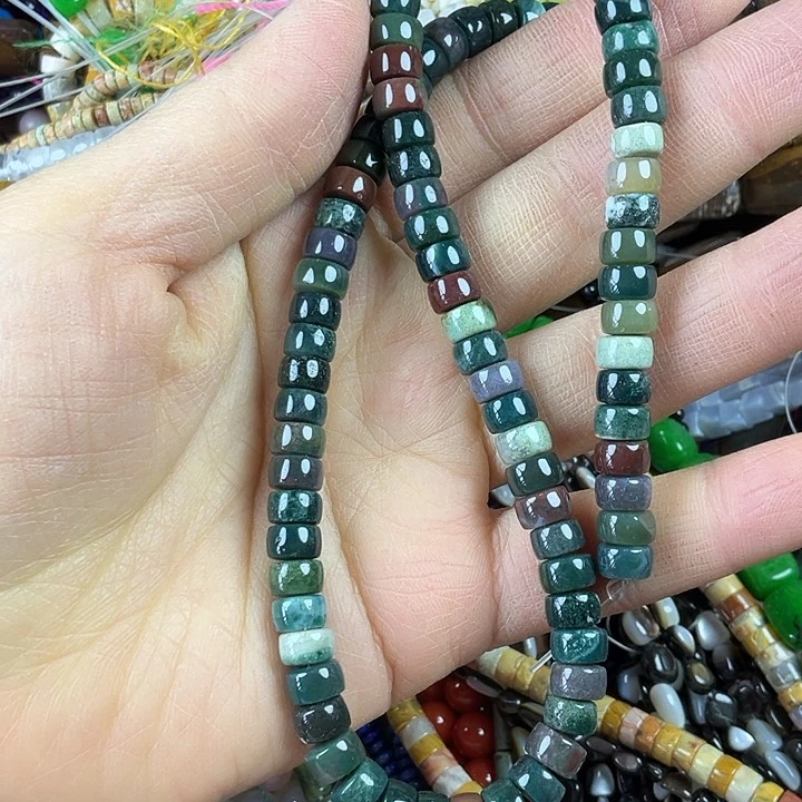 查罗石散珠合金车轮珠一条