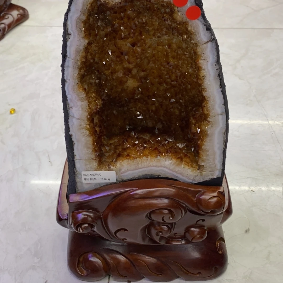 红***茶未镶嵌紫晶大型摆件（非配饰）小葛