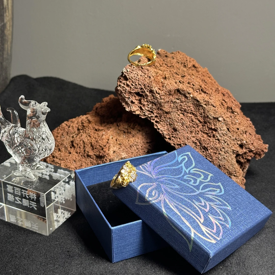 331-精工花朵戒指（带礼盒多样性发一件）