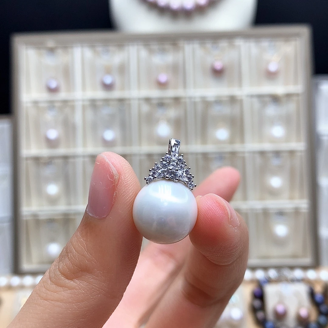 颈饰合金淡水珍珠