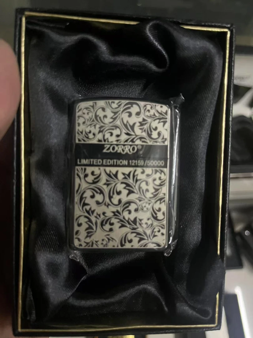 双面白冰唐草花限量创意个性花纹便携式打火机