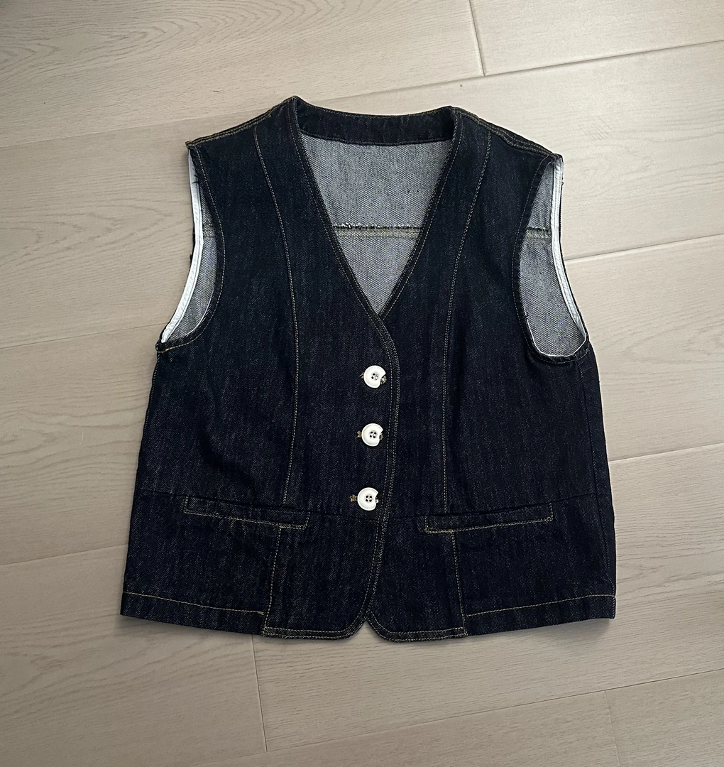 阿玉家&新款牛仔马甲#6880