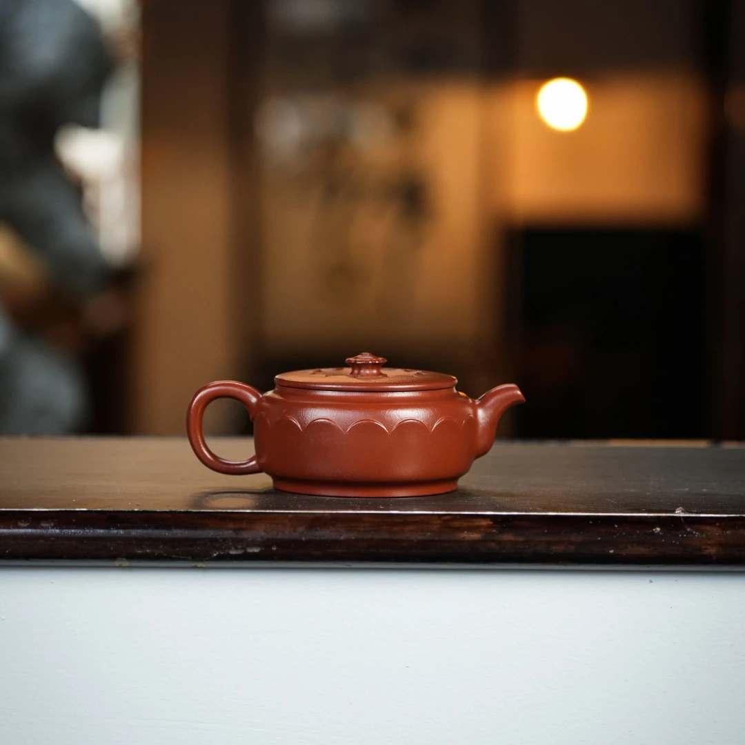 【询】宜兴龙德堂汤宣武《圣华》原矿大红袍范泽锋紫砂壶设计约160cc