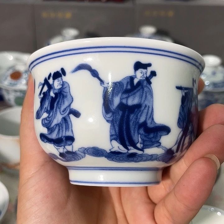 摆件景德镇陶瓷主人杯123344