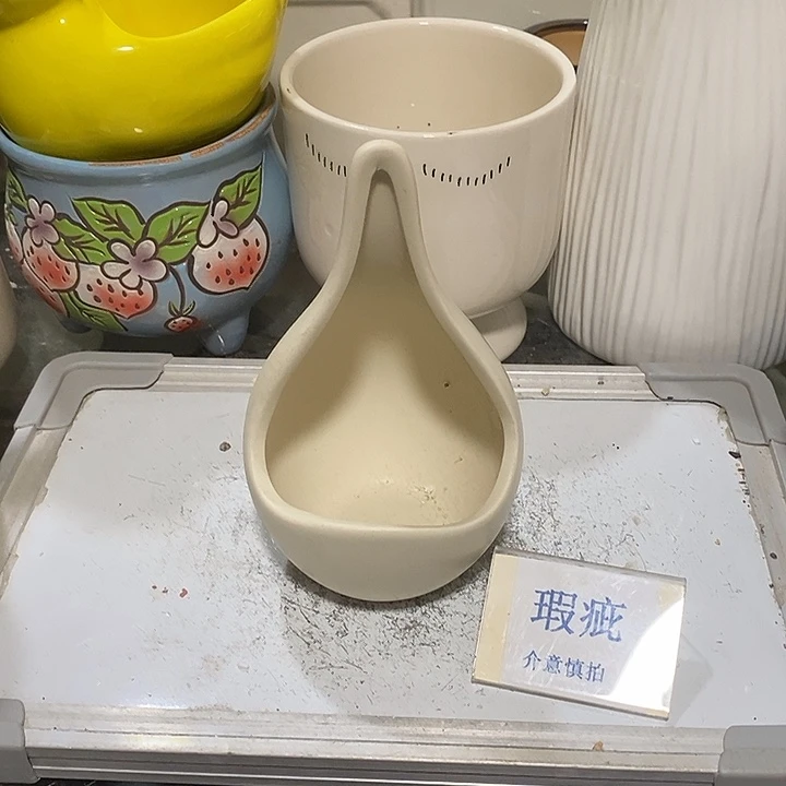 紫砂花盆多肉植物盆瑕疵有孔