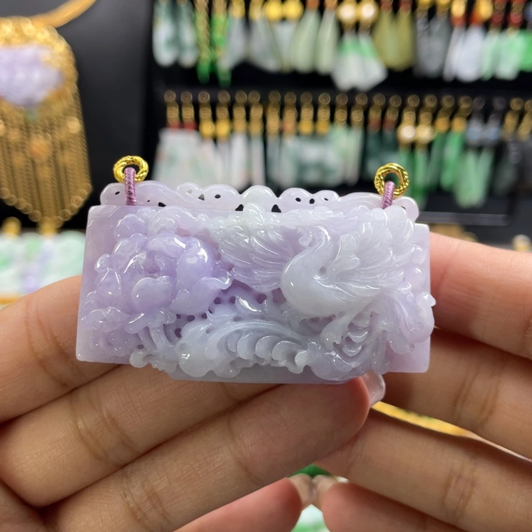 颈饰未镶嵌翡翠代编织
