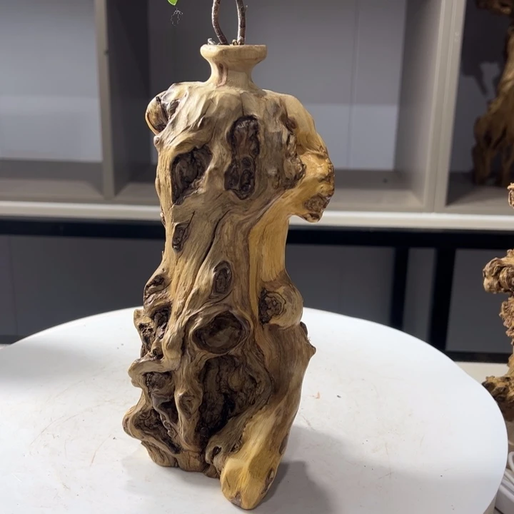 木石榴木榴疤花瓶摆件