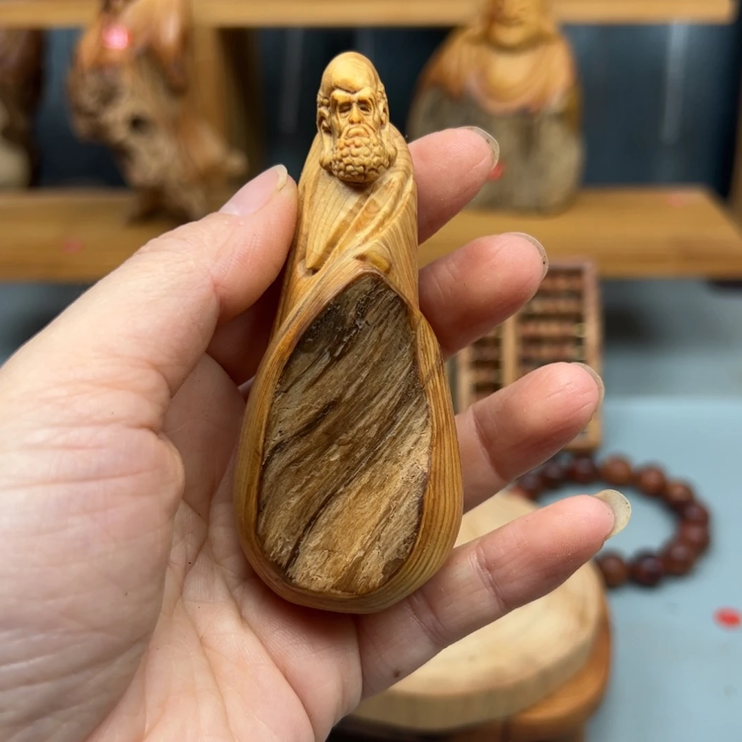 小***雅木崖柏木摆件手把件，