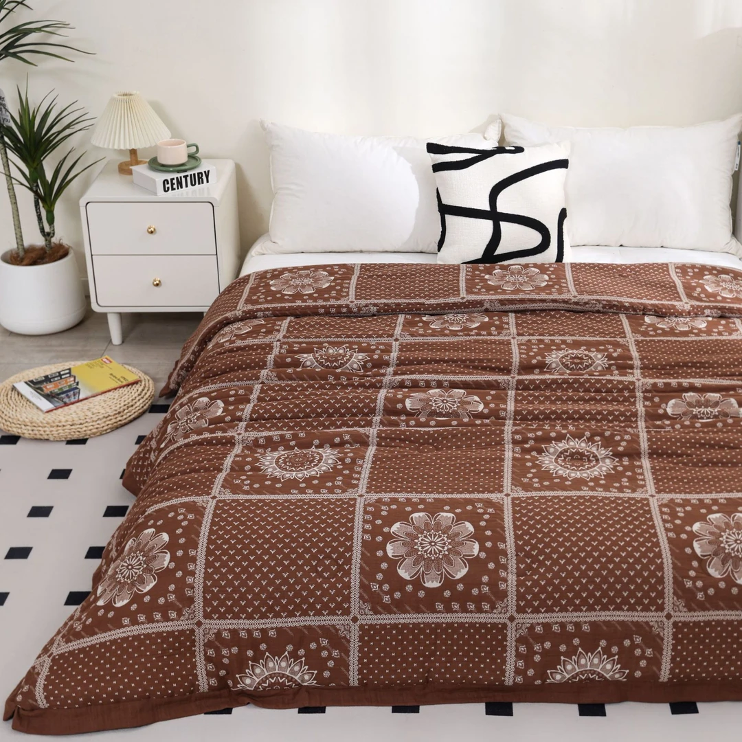 XDONGY（冬云家纺）200*230高端亲肤柔软  梦莲幻花 蓄热保暖被