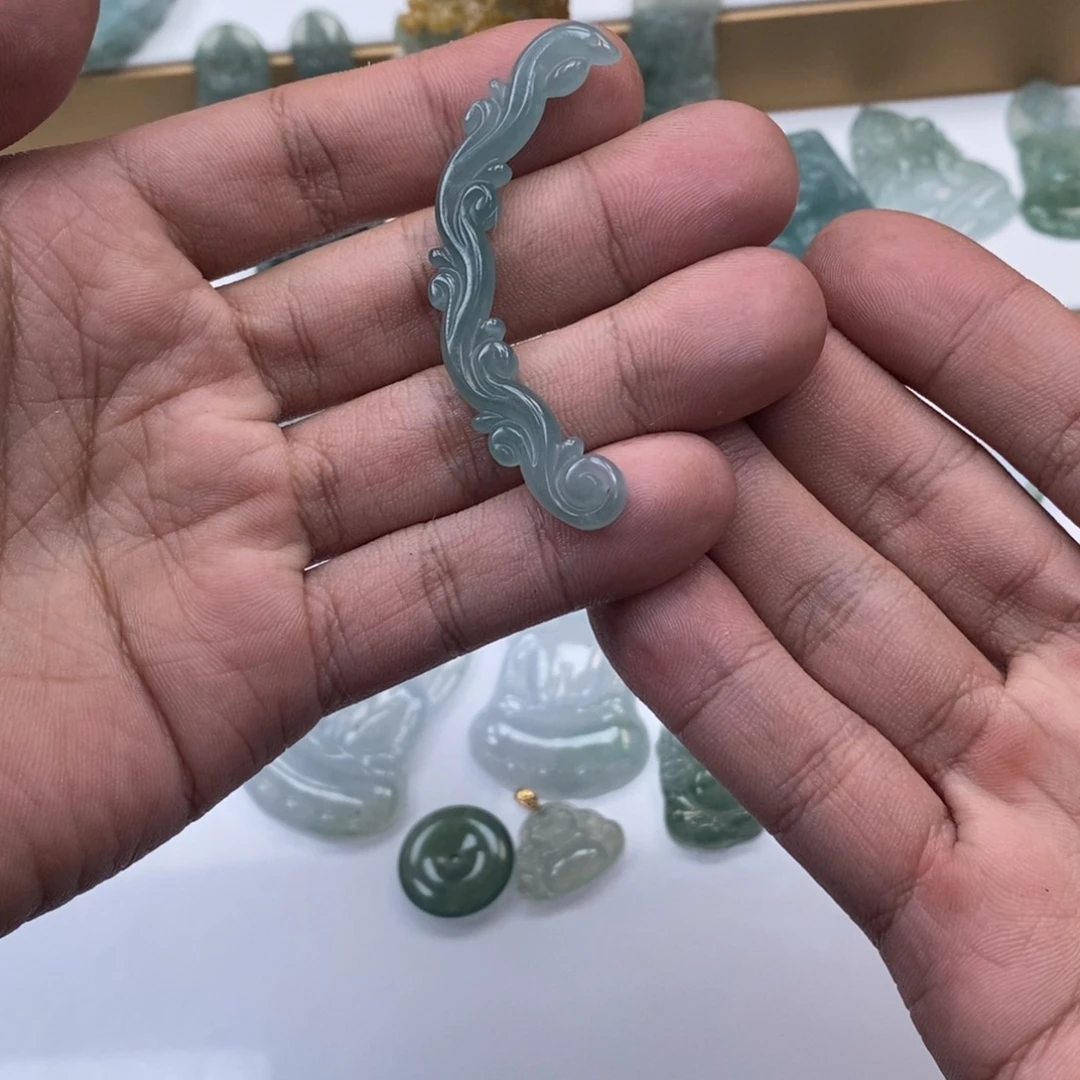 翡翠未镶嵌手链天然a货翡翠77