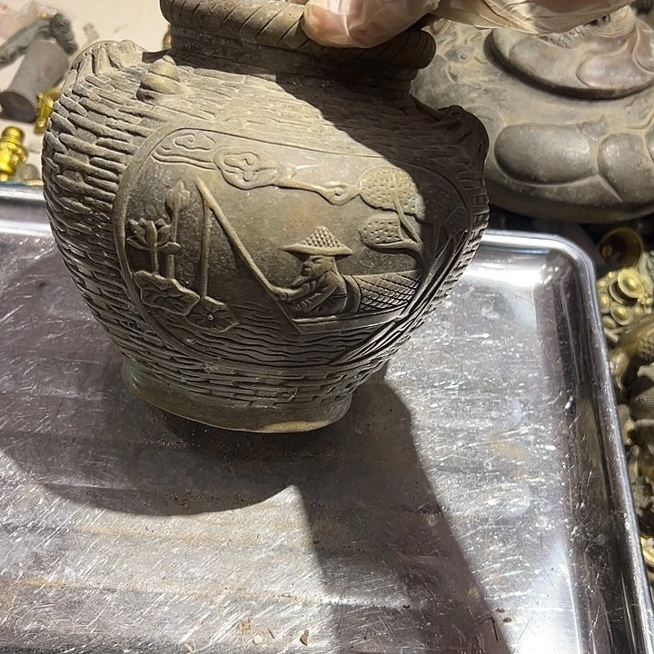 用****5微瑕疵黄铜摆件工艺品