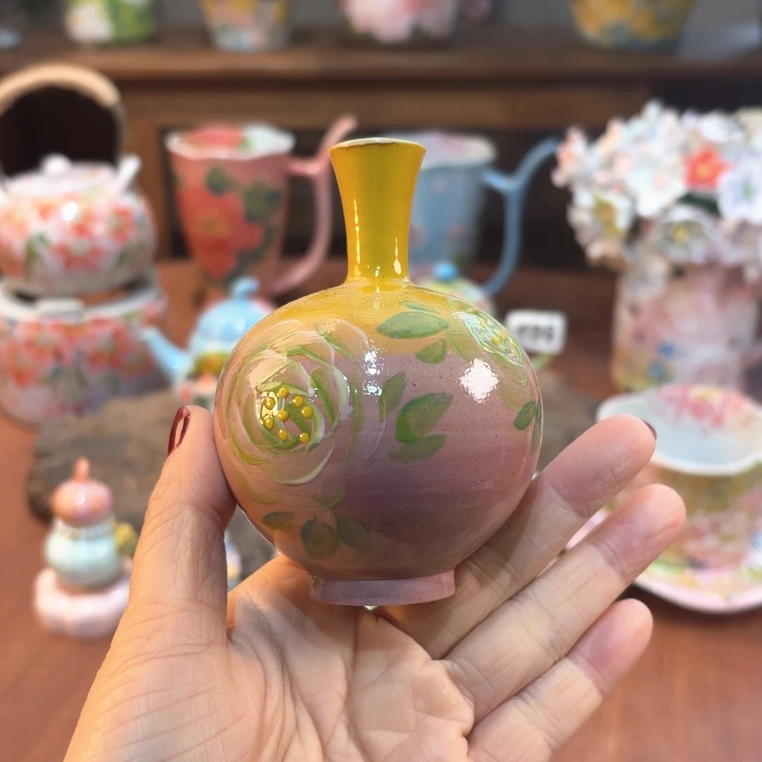 瓷片景德镇手绘高温釉下彩陶瓷茶具